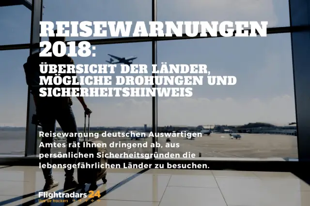 Reisewarnungen 2019: die Übersicht der Länder.