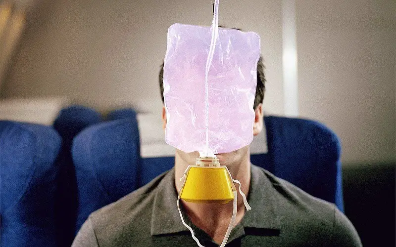 Infos über Sauerstoffmasken in einem Flugzeug Flightradars24.de