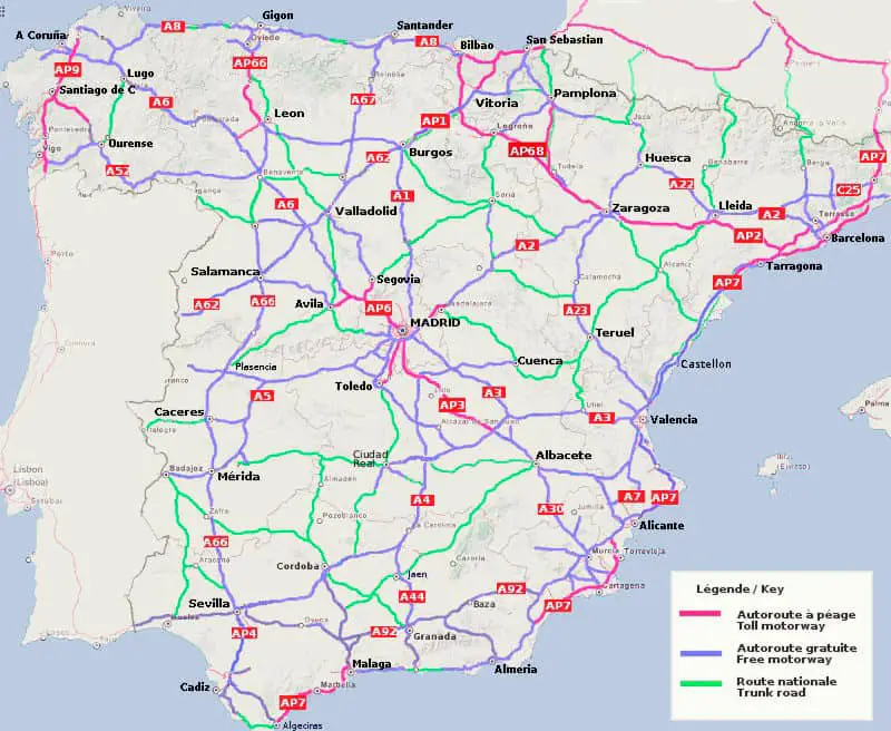 Autobahnen Spaniens