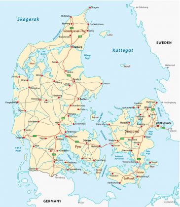 Dänemark Karte — Aktuelle Informationen für Reisende