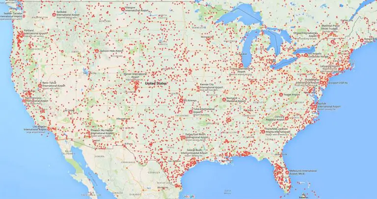 USA Karte — Transportkarte für Reisende | Flightradars24.de