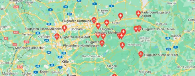 Sauerland Karte — Detailbewertung der Tourismusregion Sauerland