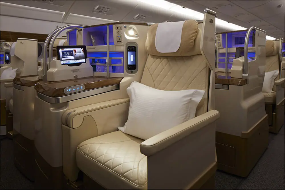 Airbus a380-800 Emirates sitze