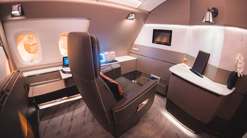 A380 First Class Singapore Airlines Suites