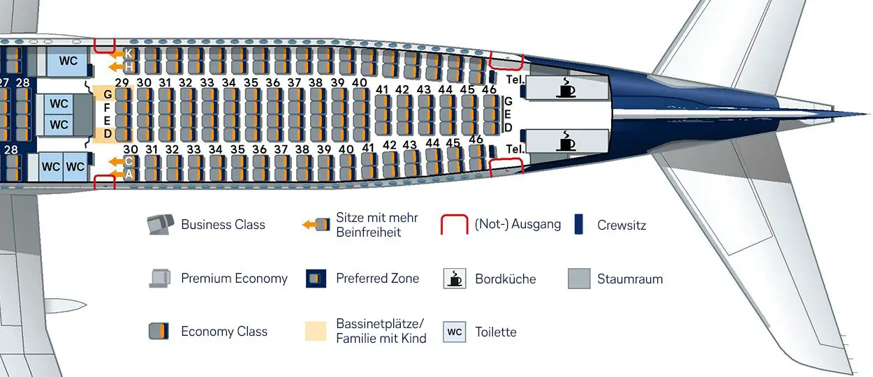 A330 Sitzplan