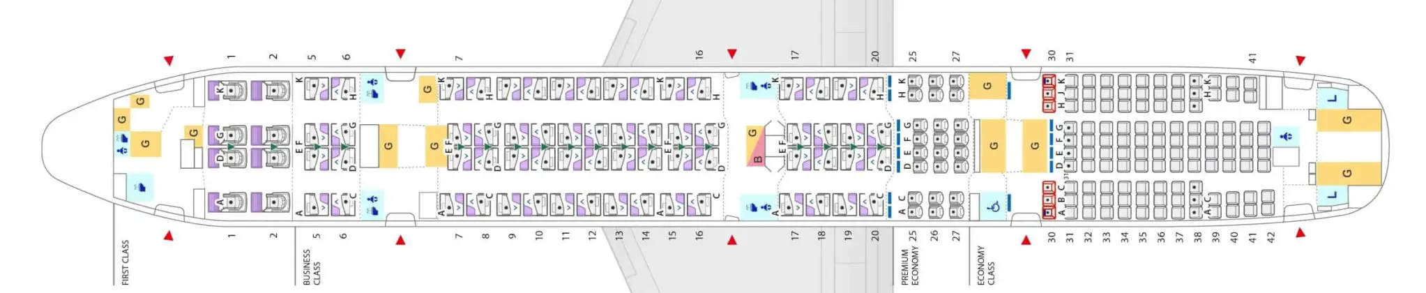 Boeing 777-300ER Sitzplan Und Gesamtübersicht - Flightradars24.de