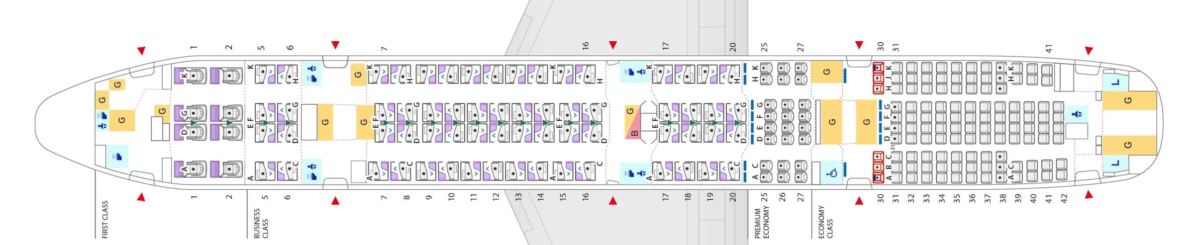 Boeing 777-300ER Sitzplan