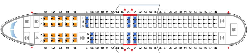 Boeing 737-900 Sitzplan