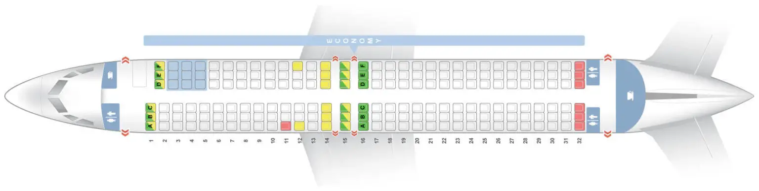 Boeing 737-800 Sitzplan und Spezifikationen - Flightradars24.de