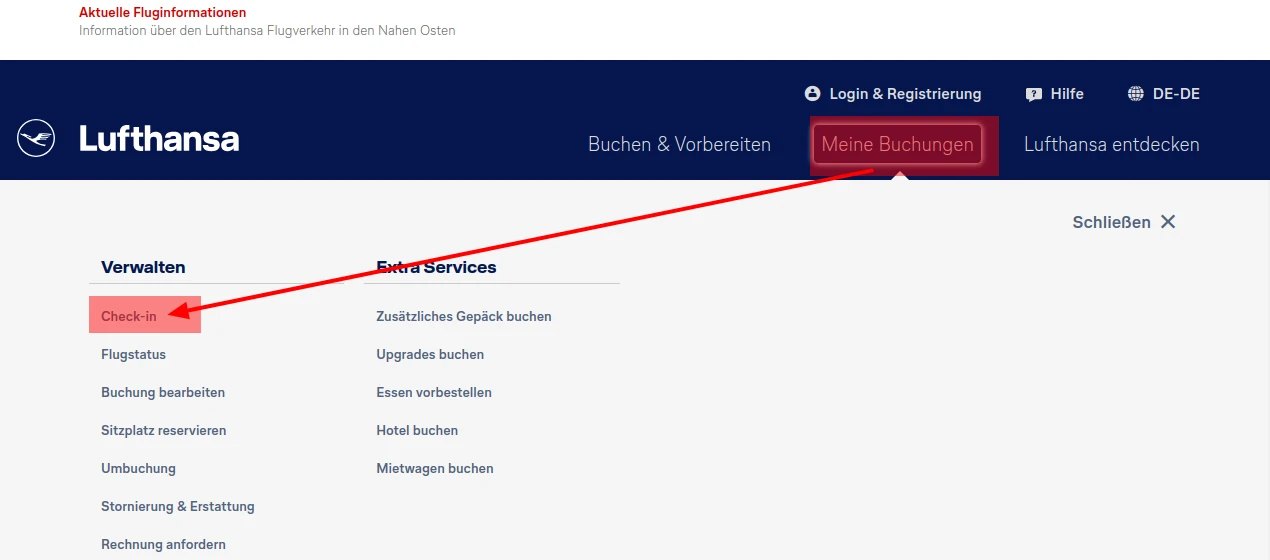 Lufthansa Check In