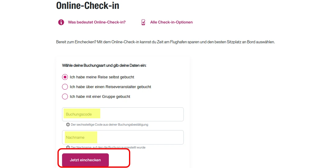 Eurowings Check-in