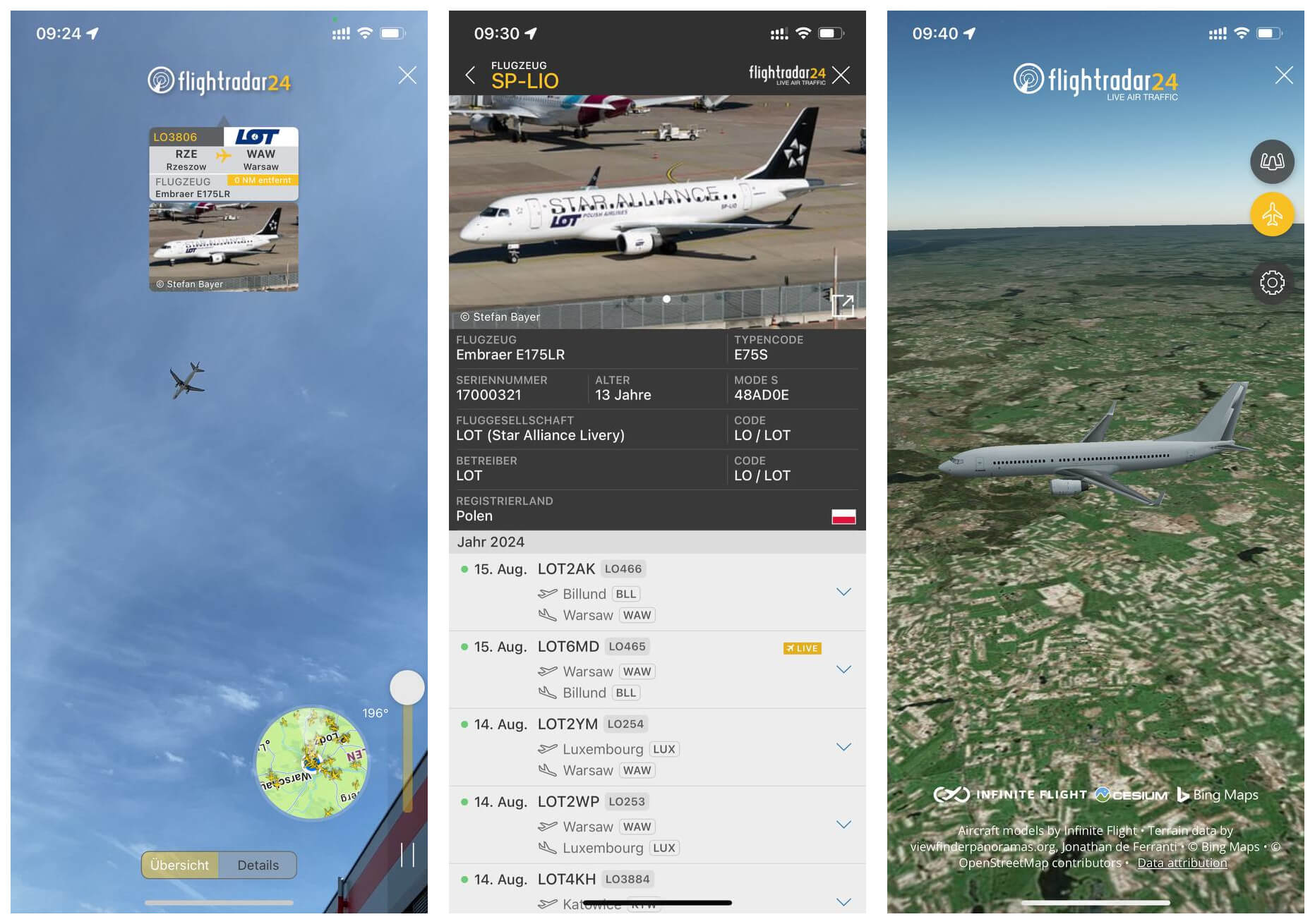 flugzeug app flightradar24