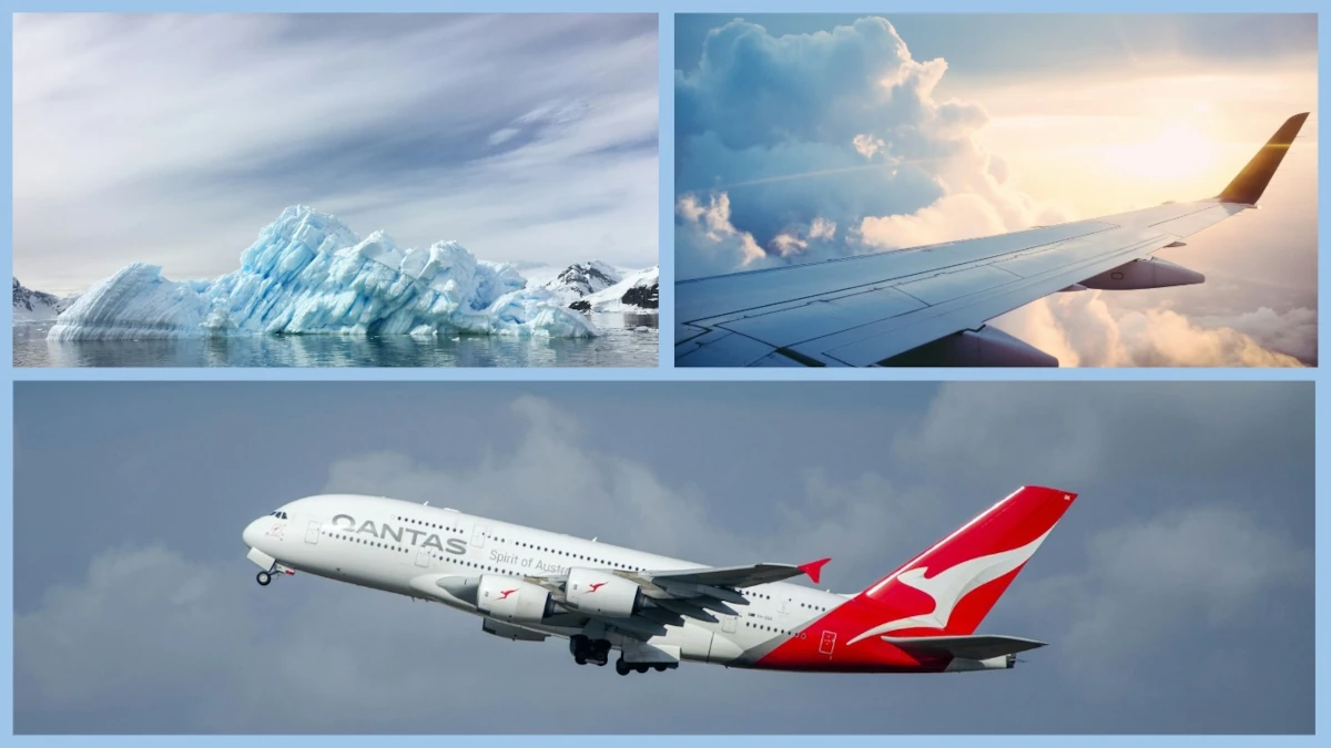 Einzigartiger Antarktis-Blick: Qantas A380