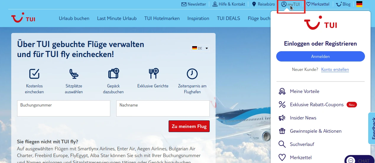 Tui Fly Web Check In