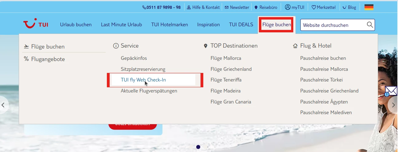 TUI Check In Online