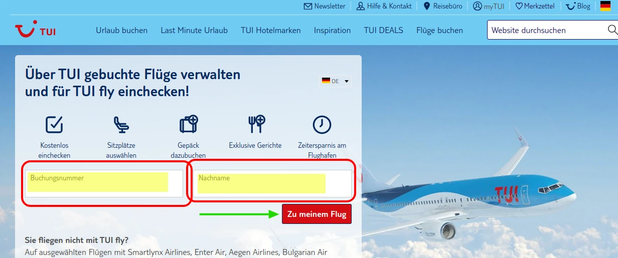 Tui Online Check In