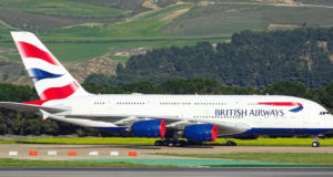 A380 von British Airways verspätet nach falschem Abbiegen in Boston