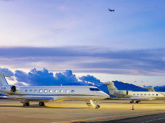 Fünf luxuriöse Gulfstream-Jets