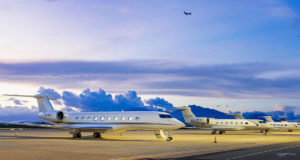 Fünf luxuriöse Gulfstream-Jets