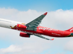 Vietjet Fluggesellschaft nimmt Flugbetrieb nach Taifun Tra Mi wieder auf