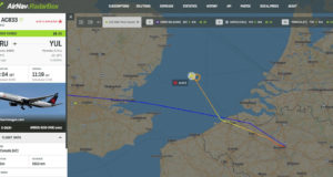 Air Canada Flug AC833 von Brüssel nach Montreal meldet Notfall