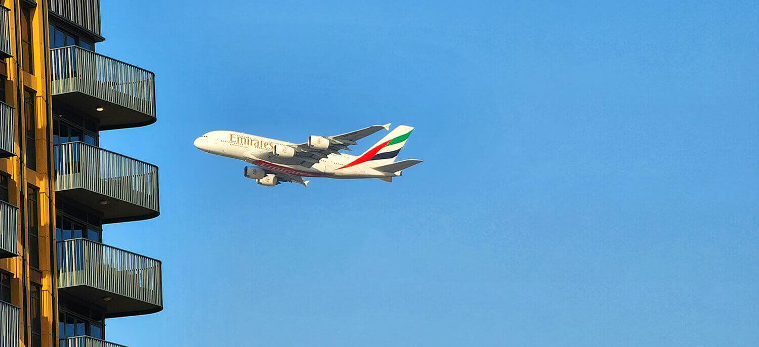 Emirates A380 begeistert auf Bahrain Airshow