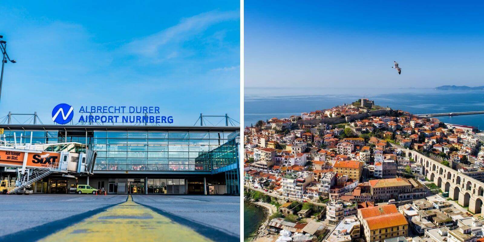 Direktflug vom Flughafen Nürnberg nach Kavala