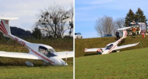 Flugplatz Laakirchen-Gschwandt: Flugzeug über Landebahn hinausgeschossen