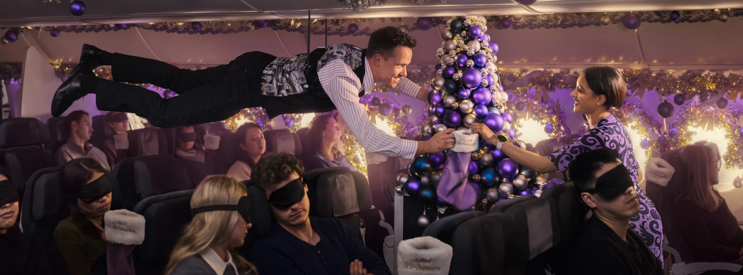 Weihnachtliche mit Air New Zealand