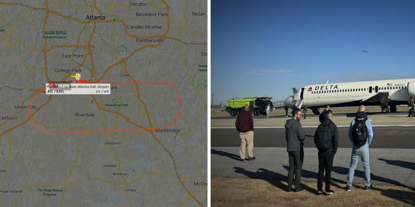 Delta-Flug muss wegen Rauch in Kabine notlanden