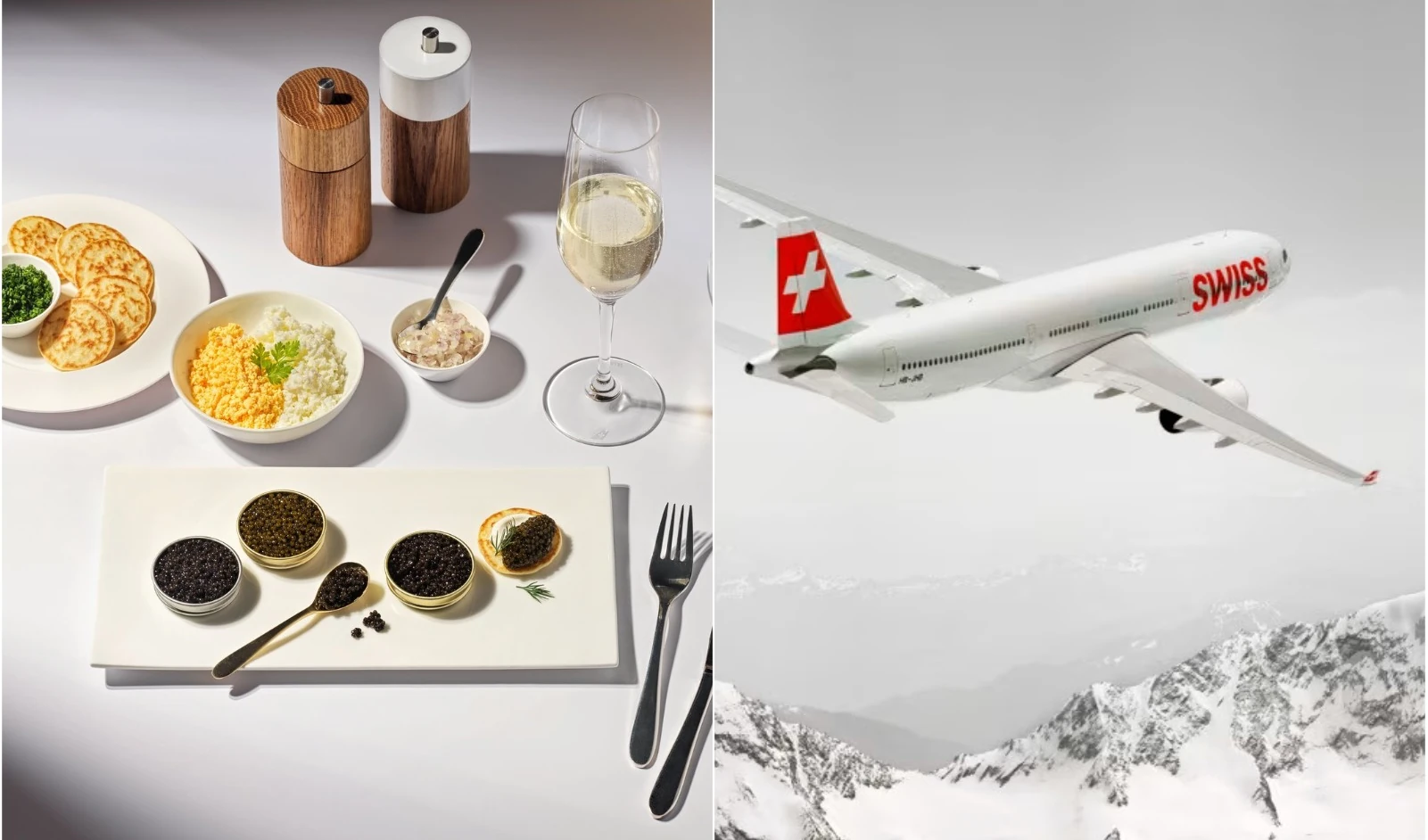 Kaviar-Degustation auf SWISS First