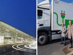 Neue Ladestationen für E-LKW am Flughafen Stuttgart