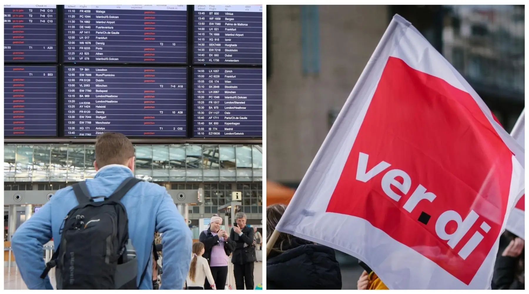 Erste Flüge nach Streik wieder gestartet