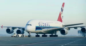 Flugzeuggigant A380 am BER