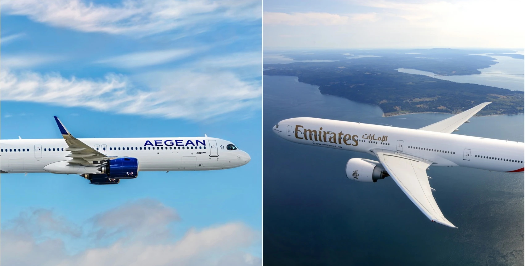Emirates und AEGEAN vereint