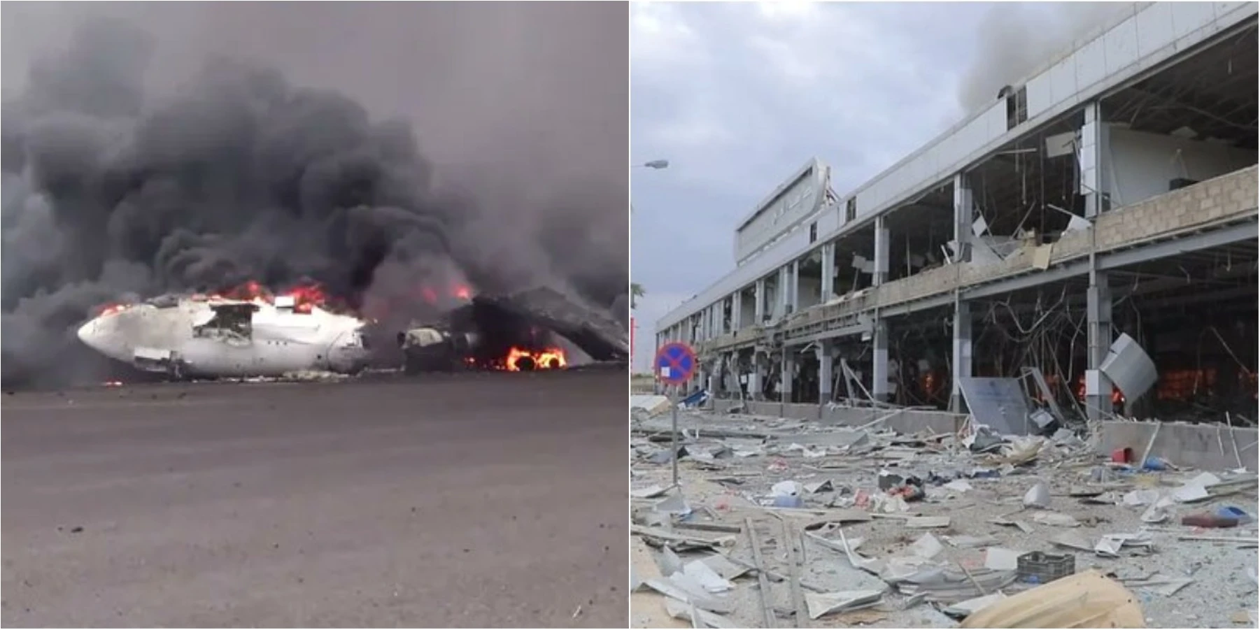 Flughafen Sana’a nach Angriff außer Betrieb gesetzt