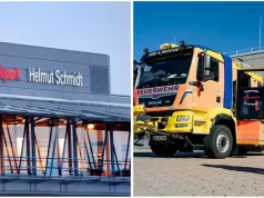 Feuerwehr am Hamburger Flughafen