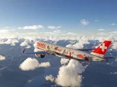 SWISS zeigt A350 mit Folien-Design