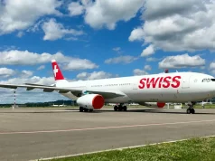 Rauch im SWISS-Jet