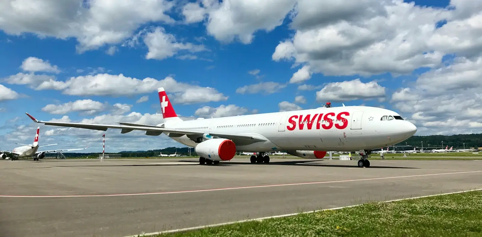 Rauch im SWISS-Jet