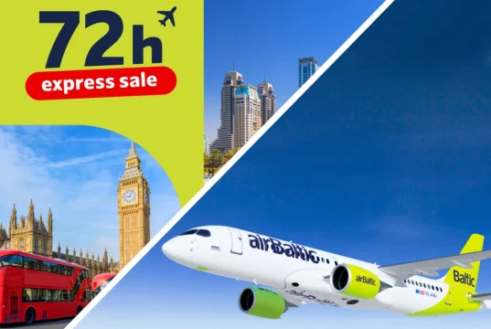 Günstige AirBaltic-Flüge für Städtetrips