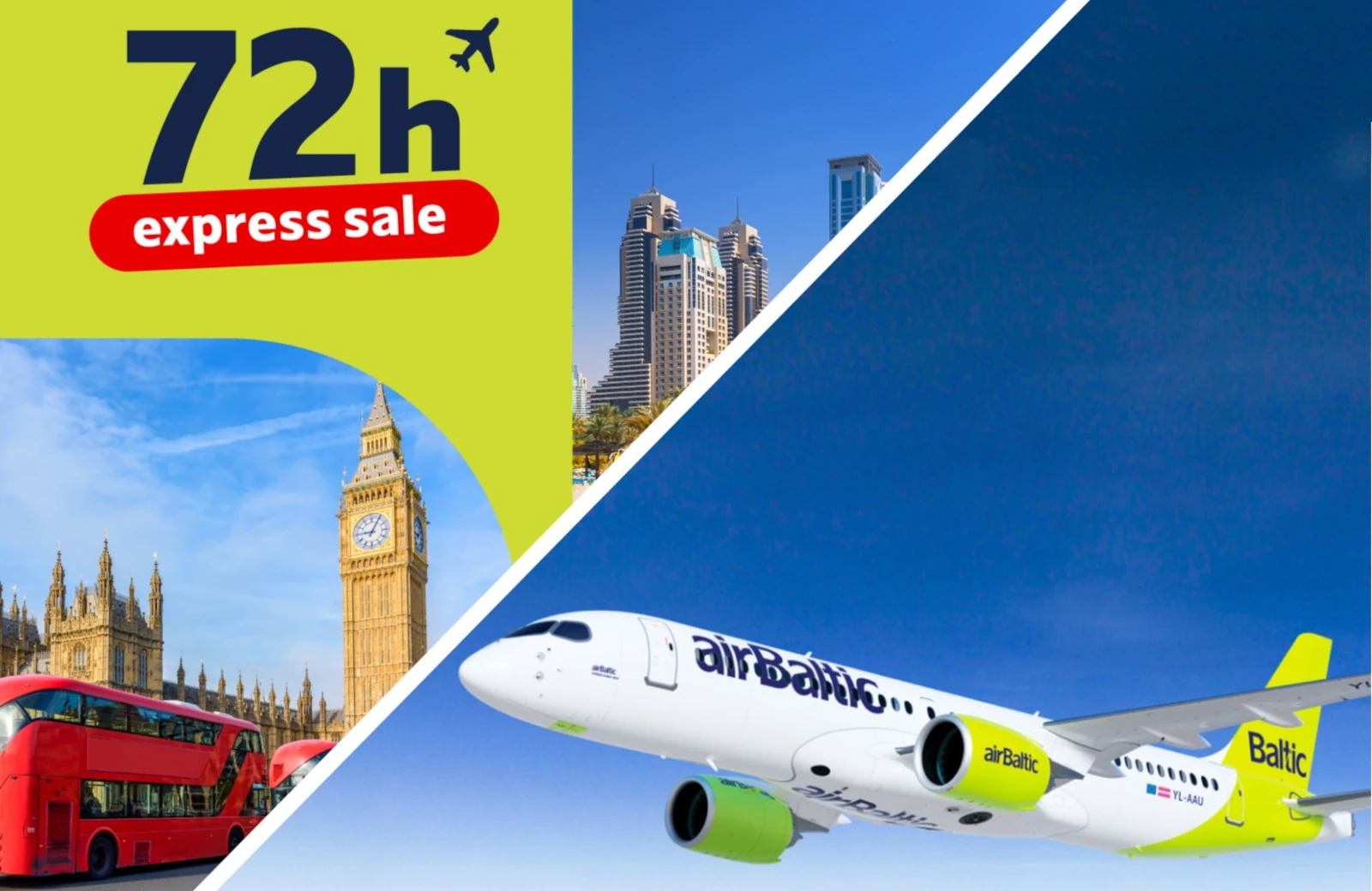 Günstige AirBaltic-Flüge für Städtetrips