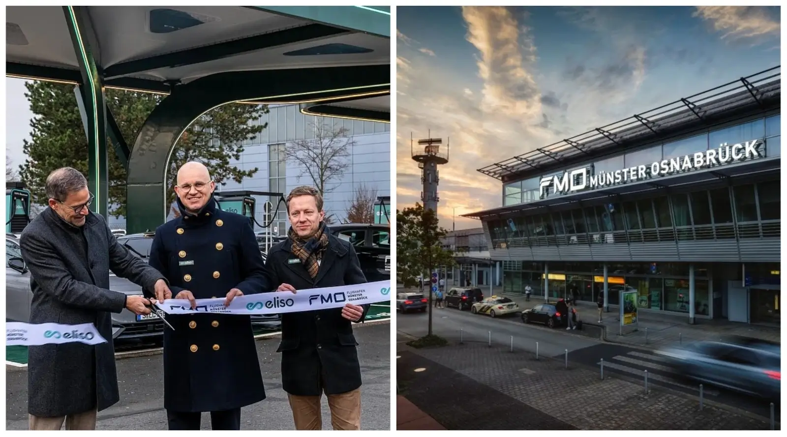 Neuer Schnelllade-Hub für E-Autos am Flughafen Münster/Osnabrück