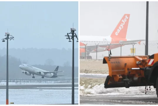 Winterwetter legt BER lahm