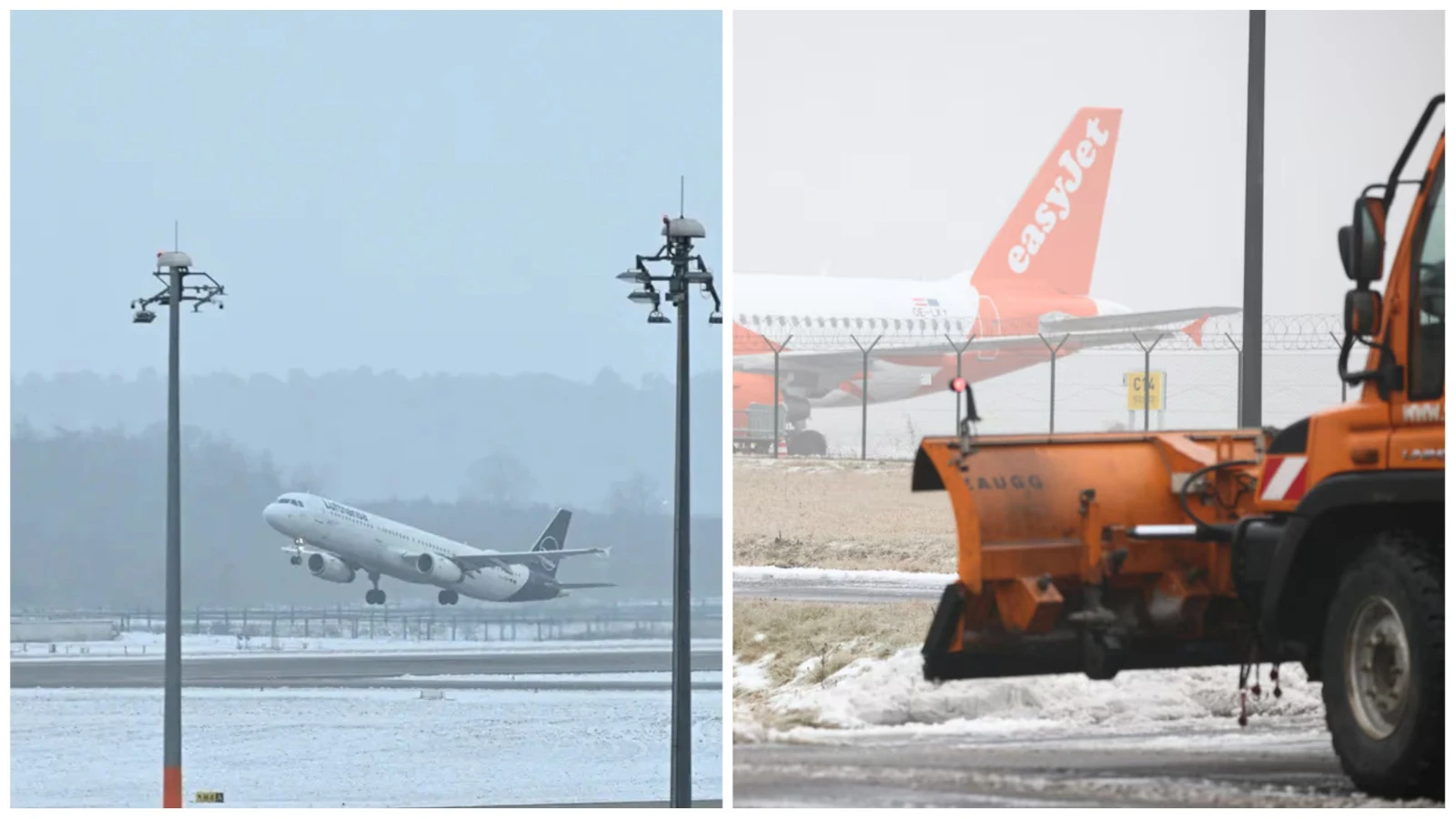 Winterwetter legt BER lahm